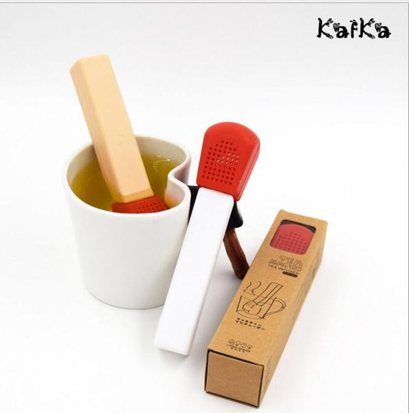 

15.5*3.3cm silicone tea infuser christmas gifts new creative tea filter match tea straubers wedding party decorations