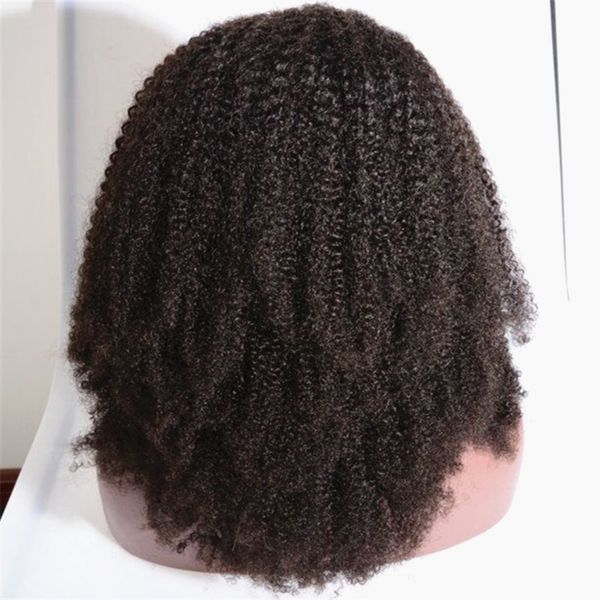 

Kinky curly full lace wig lace front wig with baby hair unproce ed brazilian 100 human hair wig for black women