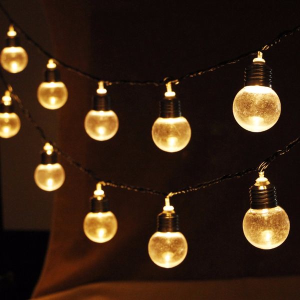 

wholesale- 2017 new outdoor led christmas fairy string light 20 globe connectable festoon ball party eu plug may09_25