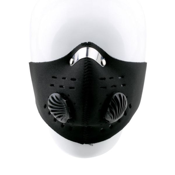 

anti dust cycling bicycle bike motorcycle racing ski half face mask filter, Black