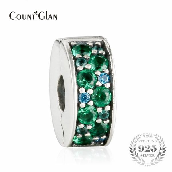 

fit pandora bracelet green mosaic shining elegance spacer clip beads for jewelry making 925 sterling silver silicone bead diy charm bracelet, Bronze;silver