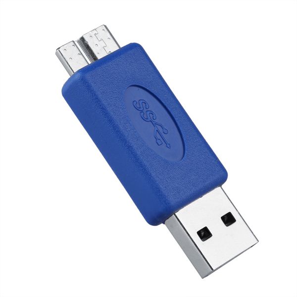 Freeshipping 5 pçs / lote Padrão USB 3.0 Tipo A Macho para Micro B Macho Conector Conversor Adaptador Pro