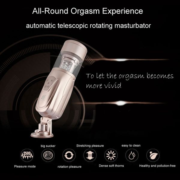 

toys telescopic hands 2 electric automatic masturbators machine male men rotating love retractable easy for lover q1110 bxudb