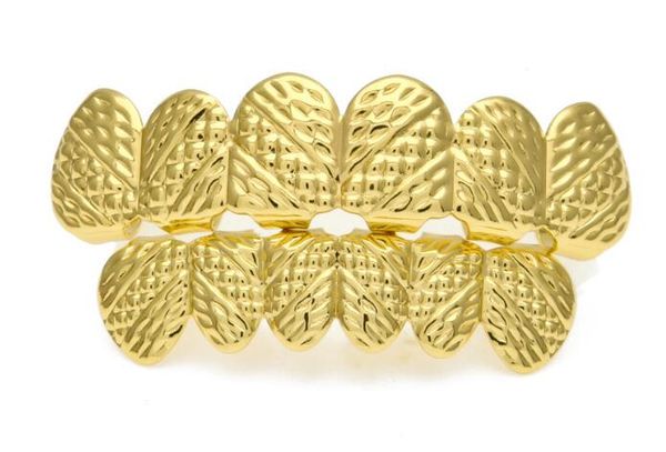 

big bling teeth new gold color hip hop grillz lattice shape teeth grill & bootom groll set with silicone teeth fashion party jewelry, Blue;slivery