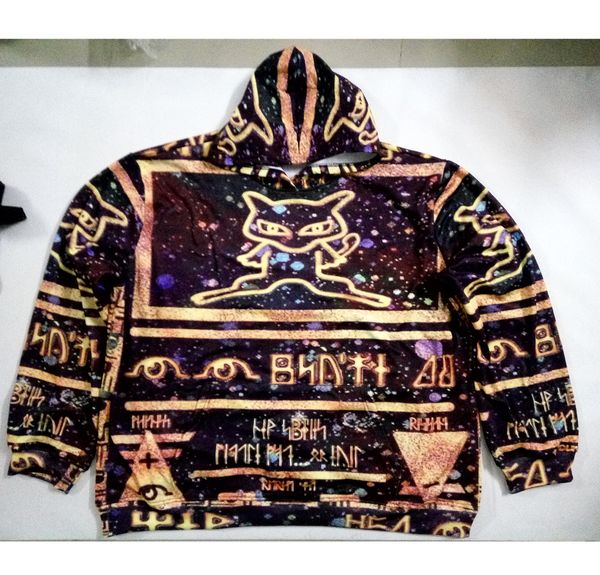 

Реальный размер США древние Mew 3D сублимации печати на заказ толстовка / толстовка