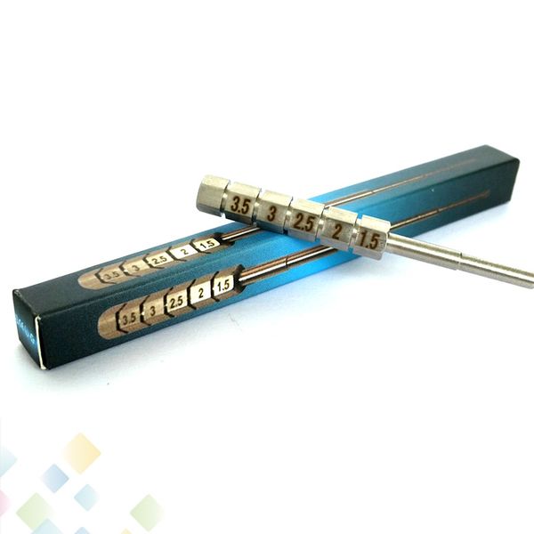

E Cigarette Atomizer Coil Jig Heating Wire Wick Winding Jig Stainless Steel Machine 3.5/3/2.5/2/1.5mm Diameter