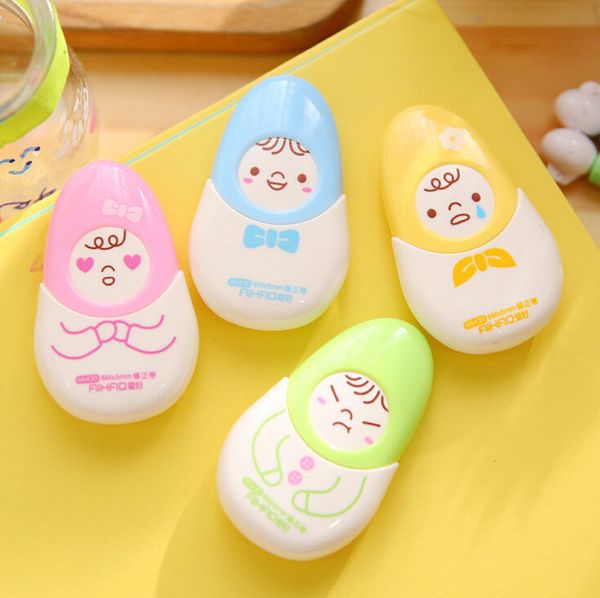 

wholesale- 1pc expression doll correction tape promotional gift stationery student prize school office supply