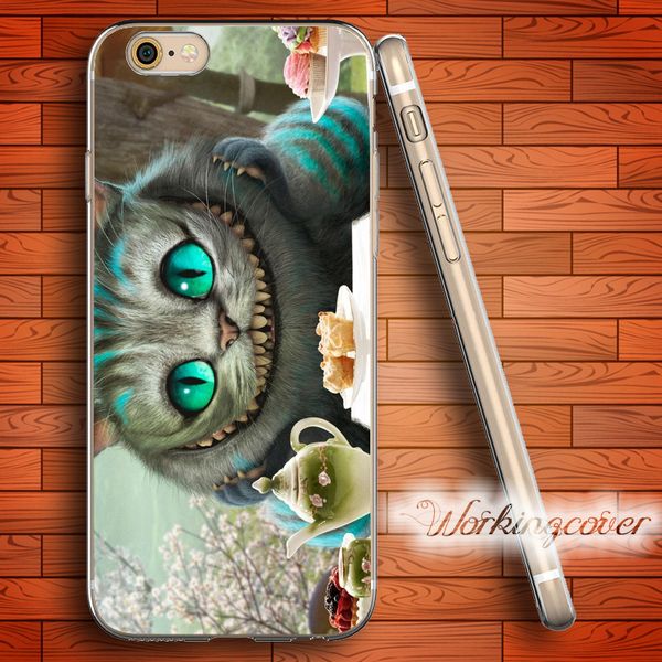 

coque cheshire cat soft clear tpu case for iphone 7 6 6s plus 5s se 5 5c 4s 4 case silicone cover