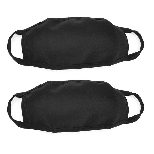 

2 шт. хлопковая смесь против пыли для лица, черная маска для мужчины и женщины