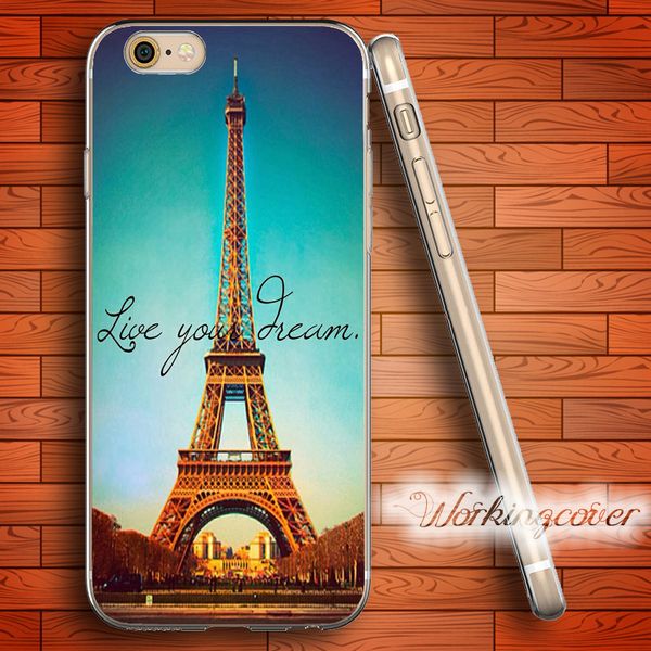 

coque paris quotes soft clear tpu case for iphone 6 6s 7 plus 5s se 5 5c 4s 4 case silicone cover