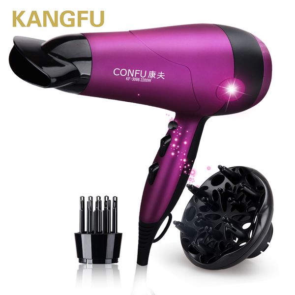 

wholesale- kf3098 hair dryer professional blow dryer concentrator for salons ionic hair blower household high power 2200w