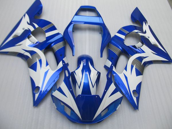 

fairing kit for yamaha yzf r6 98 99 00 01 02 blue white bodywork fairings set yzfr6 1998-2002 ot04