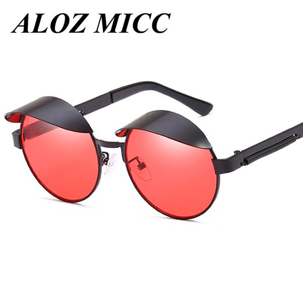 

fashion designer sunglasses women steampunk sunshade men brand retro metal round big frame eyeglasses uv400 a371, White;black