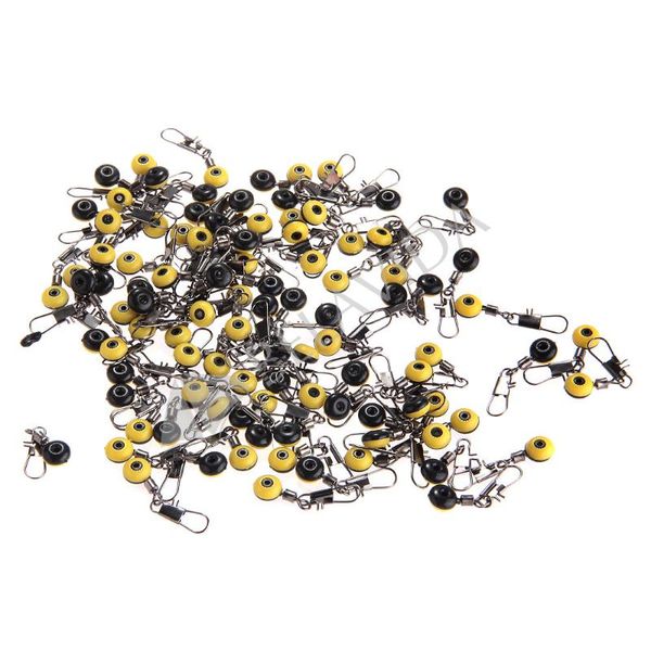 

wholesale- 100 fishing float bobber s space beans connectors sea saltwater fishing tools equipment medium size plastic metal new set