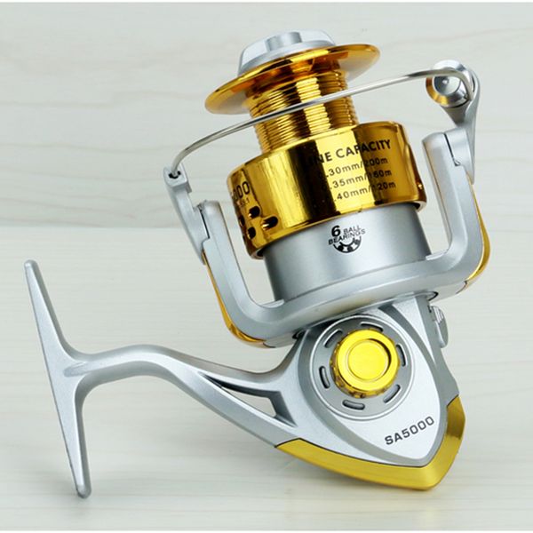 

spinning reels 6ball bearing 5.5:1 gear fishing reel saltwater peche coil fishing equipment wholesale 1000-7000series