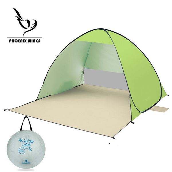 

wholesale- anti-uv fully sun shade beach tent ultralight folding tent up automatic open tent family tourist fish camping