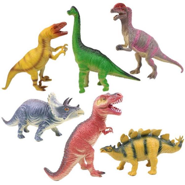 

new 6 styles large size sounding dinosaur toys plastic cement dinosaur toys funny children toys ia749