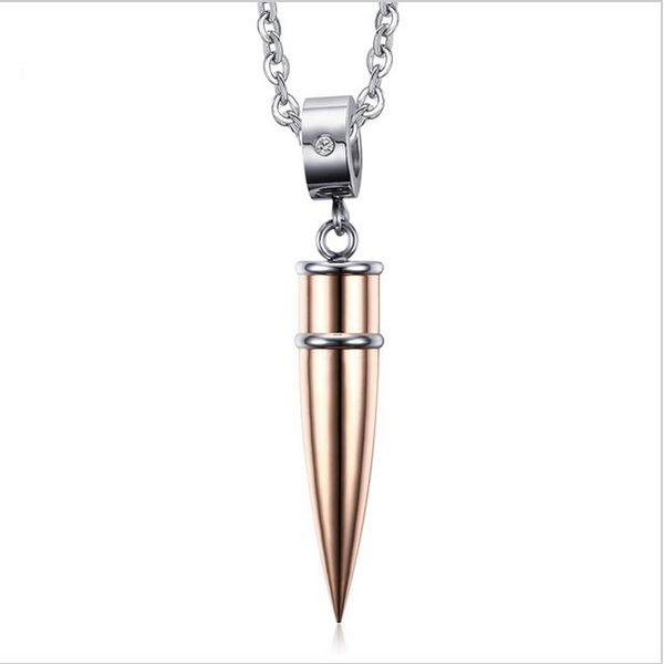 

316l rock for pendant necklace for necklaces women pendants stainless jewelry cool male bullet punk steel men & pn-437 hpxtw