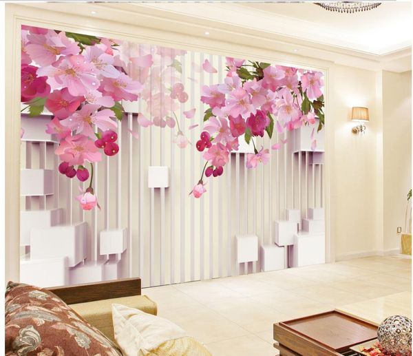 

высокое качество настроить размер современный 3d стерео фон 3d стерео сливы фон обои для стен 3 d для гостиной