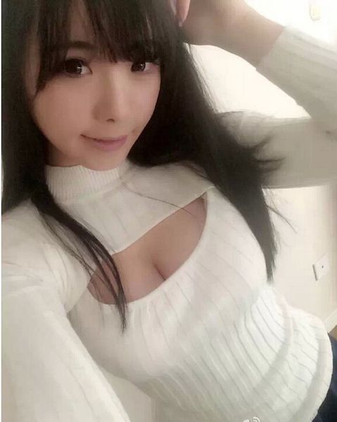 

wholesale- japanese fashion women anime keyhole sweater 2017 feminino turtleneck long-sleeve women sweaters and pullovers 0411, White;black