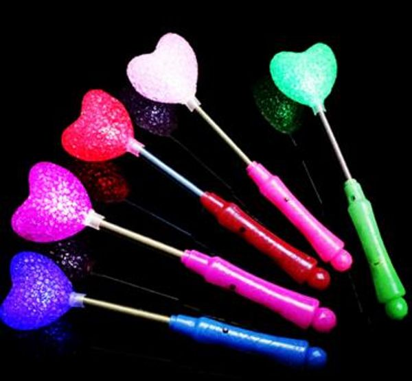 

new led glow star wand mixed rose heart shaped stick flashing light concert party novelty led toys