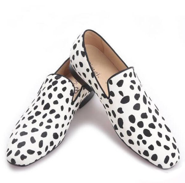 

Новый ручной мужской моды партии и свадебный случайный зебра обуви дизайн Horsehair м