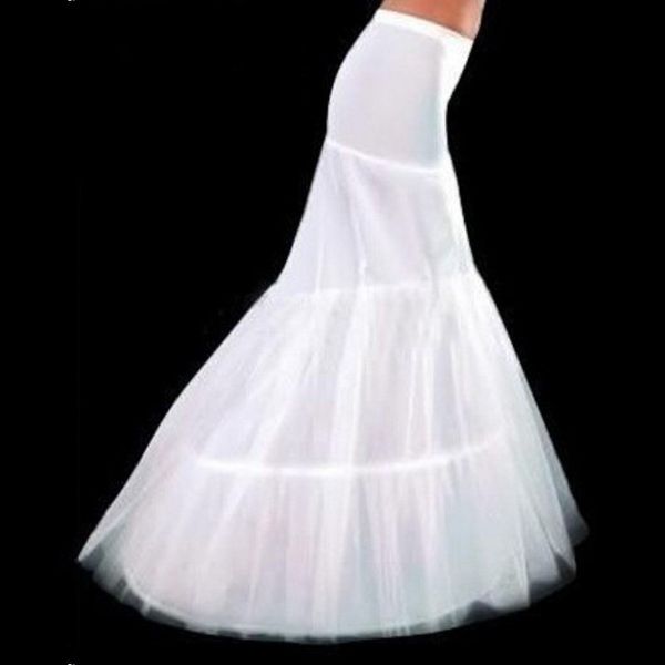 

2017 In stock latest elegant white mermaid wedding petticoat under skirt wedding accessory
