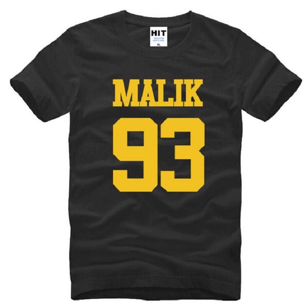 

new malik 93 t shirts men cotton o-neck short sleeve one direction printed mens t-shirt fashion 1d music malik male t-shirt, White;black