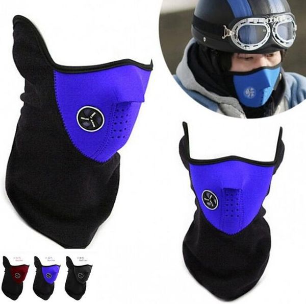 

windproof half face mask, winter warm dustproof & windproof fleece neck warm ski face mask for outdoor sport cycling motorcycle, Black
