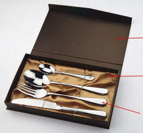 

горячий дом сад подарок посуда из нержавеющей стали столовые приборы набор 4 шт золотой нож вилка набор посуды