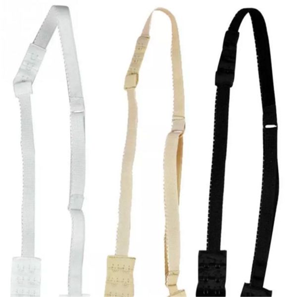 

3 pcs a set low back backless adapter converter bra strap fully adjustable backless extender low back bra strap 400sets 2017082906, Black;white