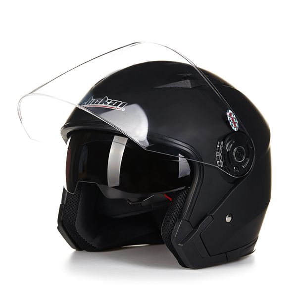 

wholesale- motorcycle vintage helmets dual lens helmet motorcycle open face capacete para motocicleta cascos para moto racing helmets