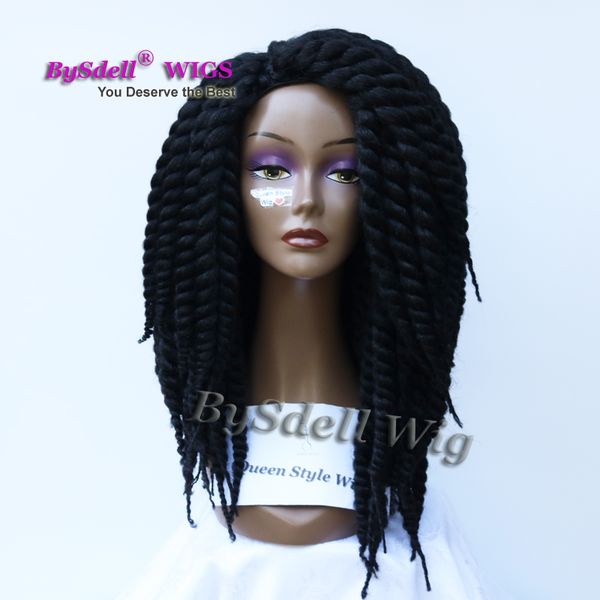 Fablous Fat Crochet Braid Hair Wig Synthetic Afro Kinky Twist