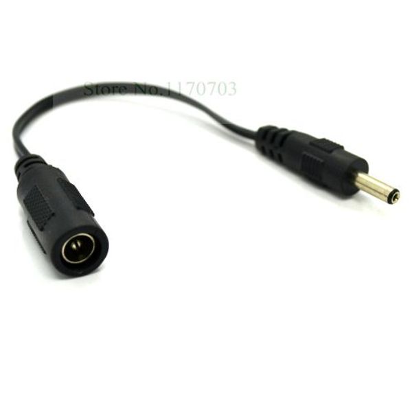 

150 pcs dc 5.5x2.1mm female to 3.5x1.35mm male power connector cable (15cm)