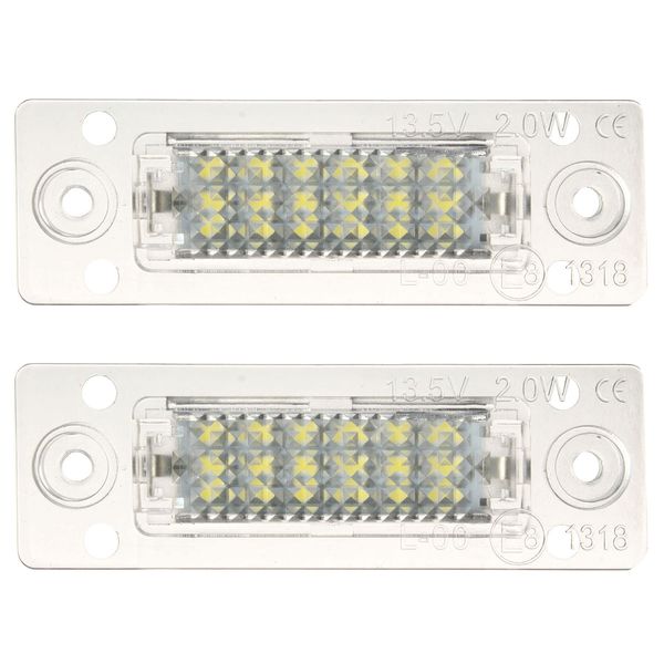 

2 шт. задний бит декодировать led номерной знак свет для volkswagen/skoda superb