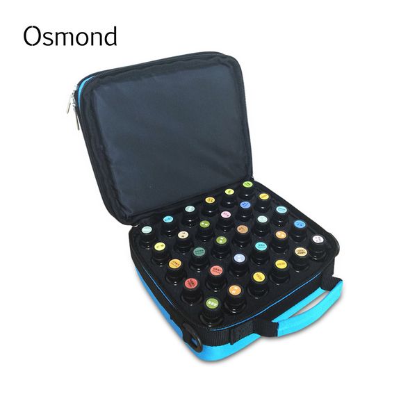

wholesale- 2017 new fashion 42 bottles essential oil carrying case make up bag storage for traveling sturdy double zipper cosmetic bag