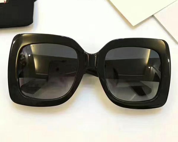 

popular sunglasses women men brand designer square summer style full frame uv protection with retail case, White;black