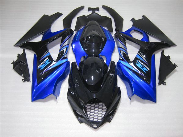 Stampo iniezione Kit di carenatura di alta qualità per SUZUKI GSXR 1000 05 06 BLU BLACK Fairings GSXR1000 K5 2005 2006 a16