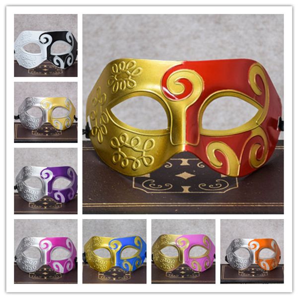 Modische römische Maske für Herren, venezianisches Kostüm, Party-Masken für Männer, Party, griechische Veranstaltung, Party, Cosplay, Tanzball-Maske