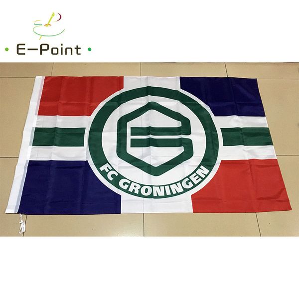 Holland FC Groningen 3*5ft (96cm*144cm) Polyester-Flagge, Banner, Niederlande, Dekoration, fliegende Hausgarten-Flagge, festliche Geschenke