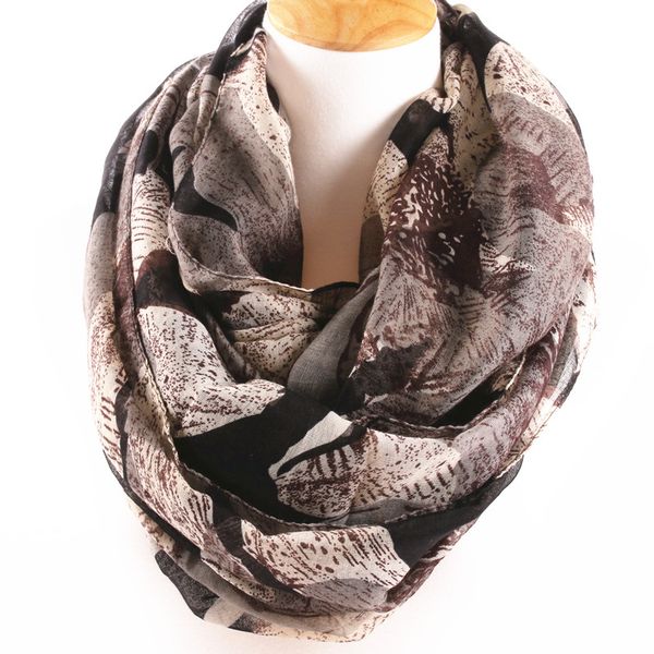 

wholesale-2016 new new arrival scarf for women brand design 4 colors big flower infinity loop ring scarves for girls, Blue;gray