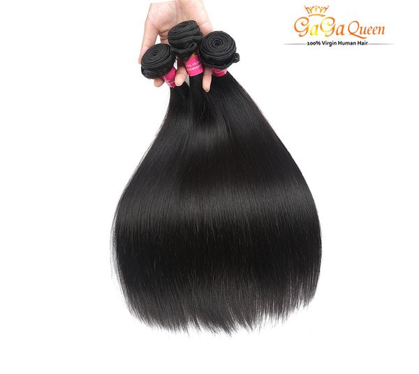 

wholesale 7a peruvian virgin hair straight 4pcs unprocessed peruvian straight 100% peruvian human hair extensions hair products, Black