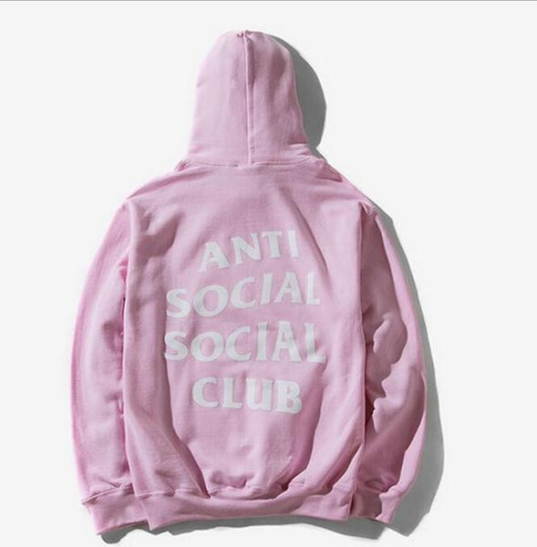 anti social social club felpa rosa