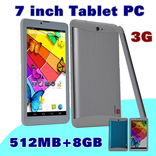 

5X DHL 7 дюймов 7 " 3G фаблет Android 4.4 MTK6572 двухъядерный 8 ГБ 512 МБ Dual SIM GPS телефонный звонок
