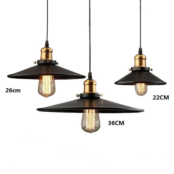 

Loft rh indu trial warehou e pendant light american country lamp vintage lighting for re taurant bedroom home decoration black