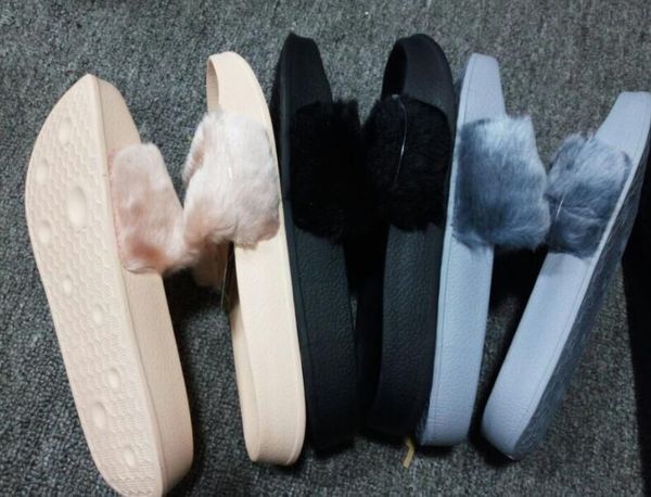 

women rihanna leadcat fenty slipper,rihanna leadcat fenty faux fur slippers black slides