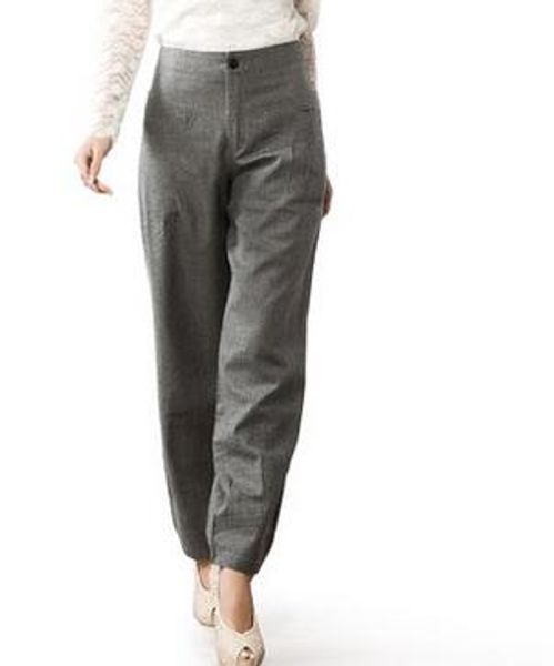 Compre Pantalones Bombachos Para Mujer Mezcla De Lino Harem Casual