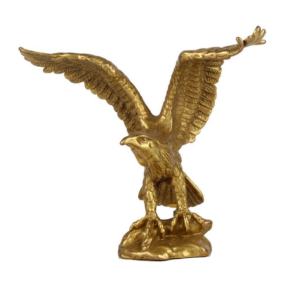 Nouveau Petit Laiton Estátua figura AIGLE / Faucon