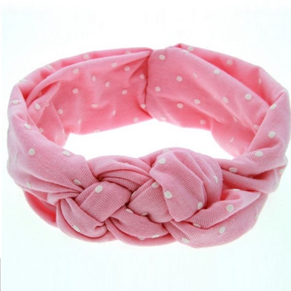 

2017 новый infantil dot детские haibands девочка витой головной убор ленты для волос бандана головы обернуть аксессуары для волос для детей, Slivery;white