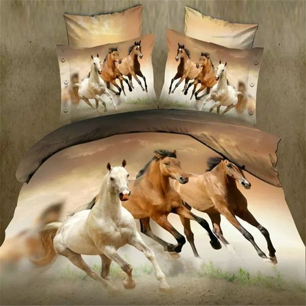 

wholesale-polyester 3d animal bedding sets  size bedspread 4pcs bed linen bed sheets duvet cover set home textile reactive printed